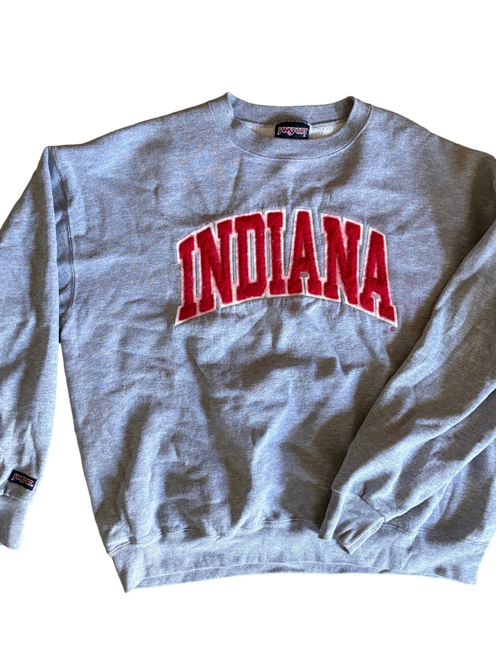 Vintage Jansport Indiana University Hoosiers IU College Crewneck Sweatshirt - XL - Picture 15 of 15